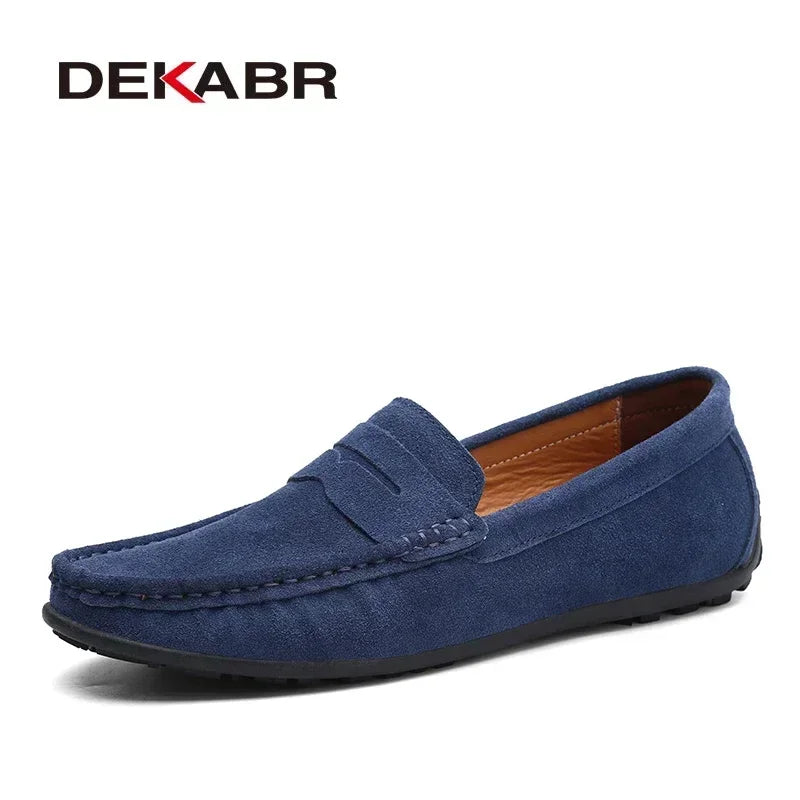 DEKABR Brand Spring Summer Hot Sell Moccasins Men Loafers High Quality Genuine Leather Shoes Men Flats Lightweight Driving Shoes - Collection 2