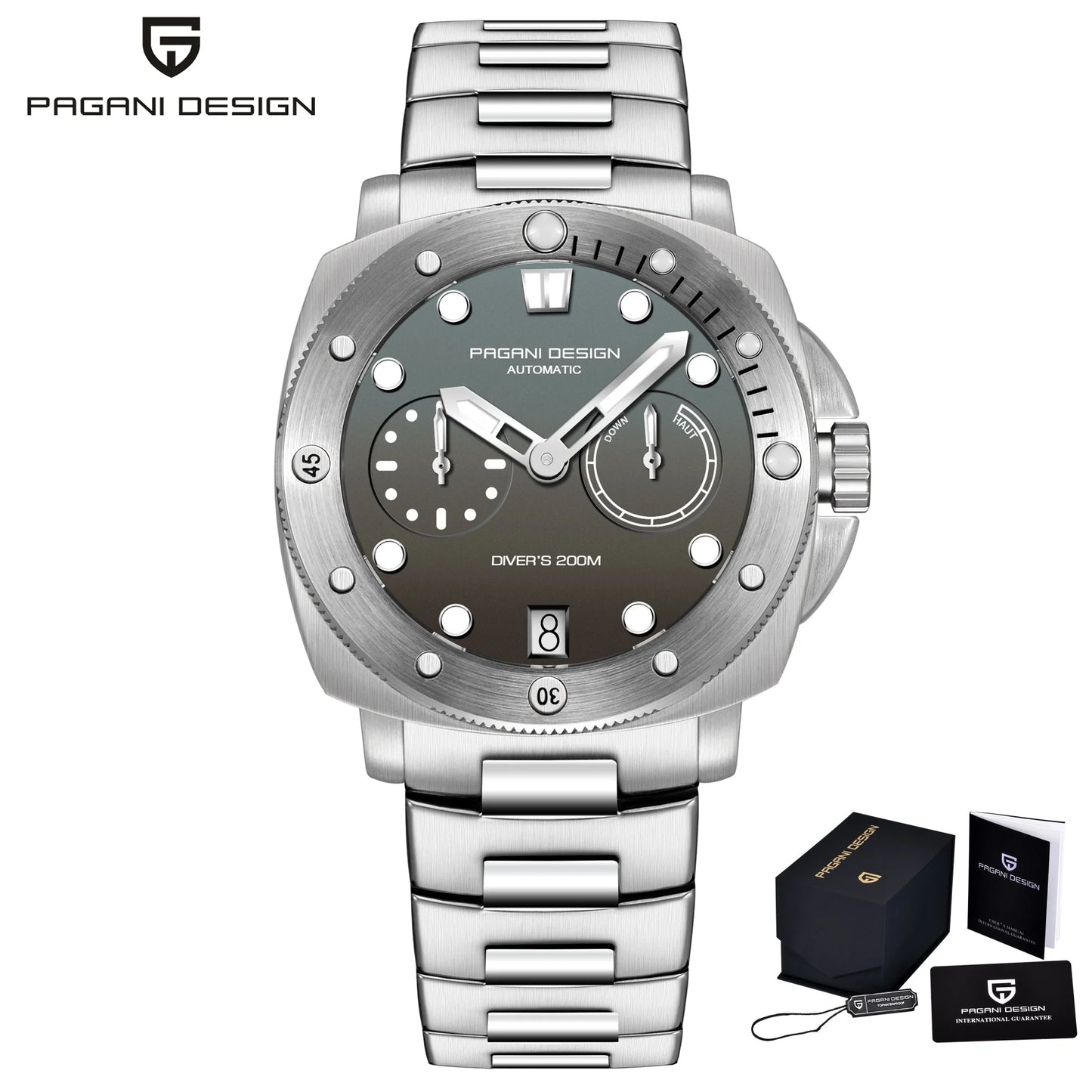 2023 PAGANI DESIGN New Fashion And High-end Men Mechanical Wristwatch Stainless Steel Sapphire Glass 20Bar Waterproof Men Watch