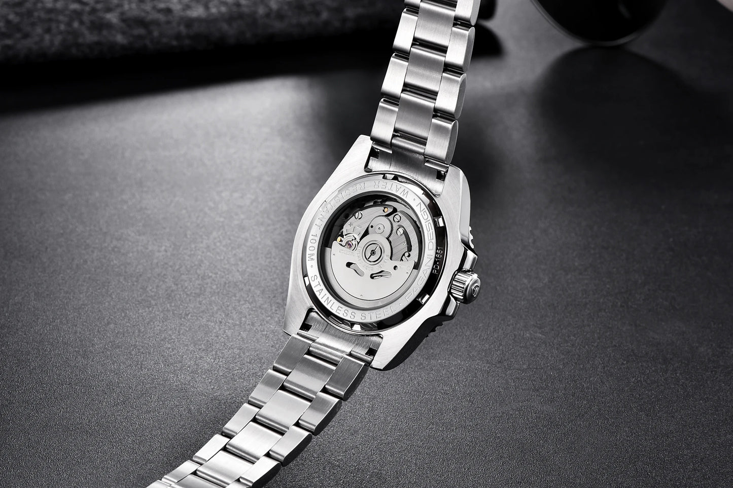 PAGANI DESIGN 2024 New NH35 Movement Ceramic Bezel Men Mechanical Wristwatches Fashion Sapphire Glass Diving Automatic Watches