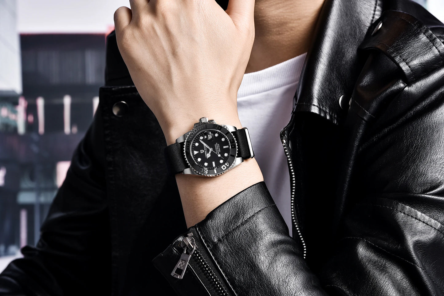 PAGANI DESIGN 2024 New NH35 Movement Ceramic Bezel Men Mechanical Wristwatches Fashion Sapphire Glass Diving Automatic Watches