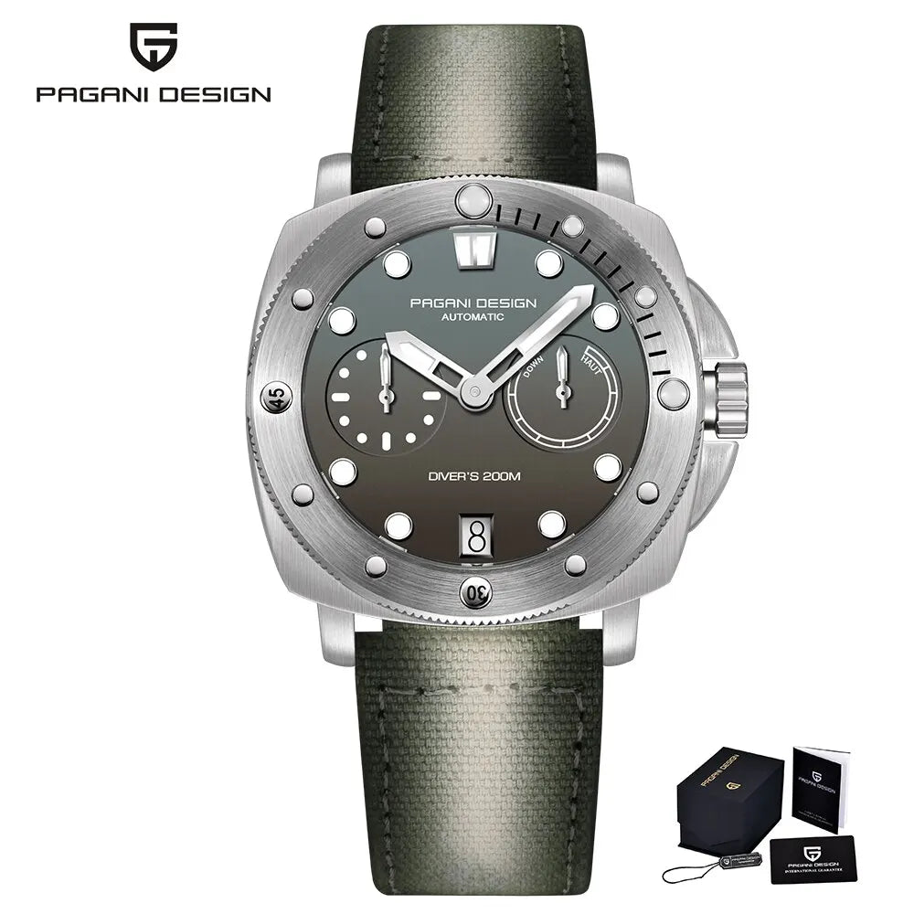 2023 PAGANI DESIGN New Fashion And High-end Men Mechanical Wristwatch Stainless Steel Sapphire Glass 20Bar Waterproof Men Watch