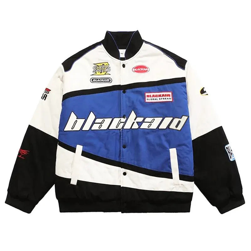 Unisex American retro hip-hop Y2K loose street racing clothing jacket (18 Options)
