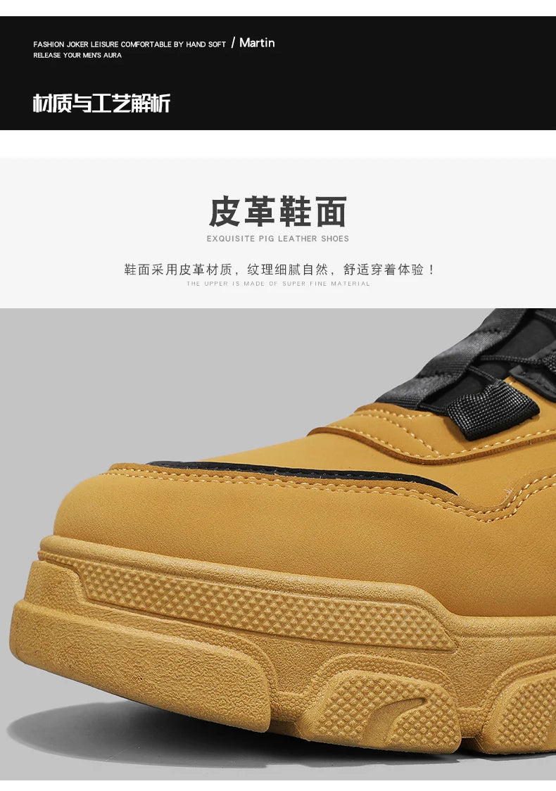 CYYTL Boots Winter Mens Shoes Casual Cowboy Combat Tactical Motorcycle Chelsea Ankle Work Leather Outdoor Designer Luxury Hiking