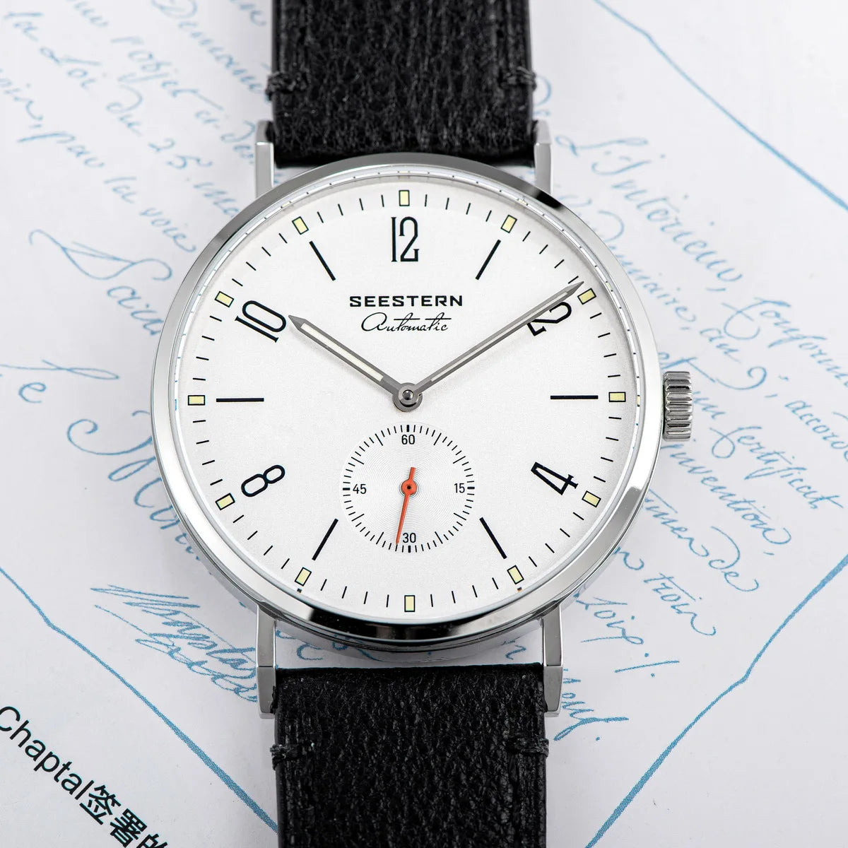 SEESTERN 2024 New Men Watch Automatic Business Wristwatches ST1701 Movement Ultra Thin Clock Top Brand Luxury Fashion Casual