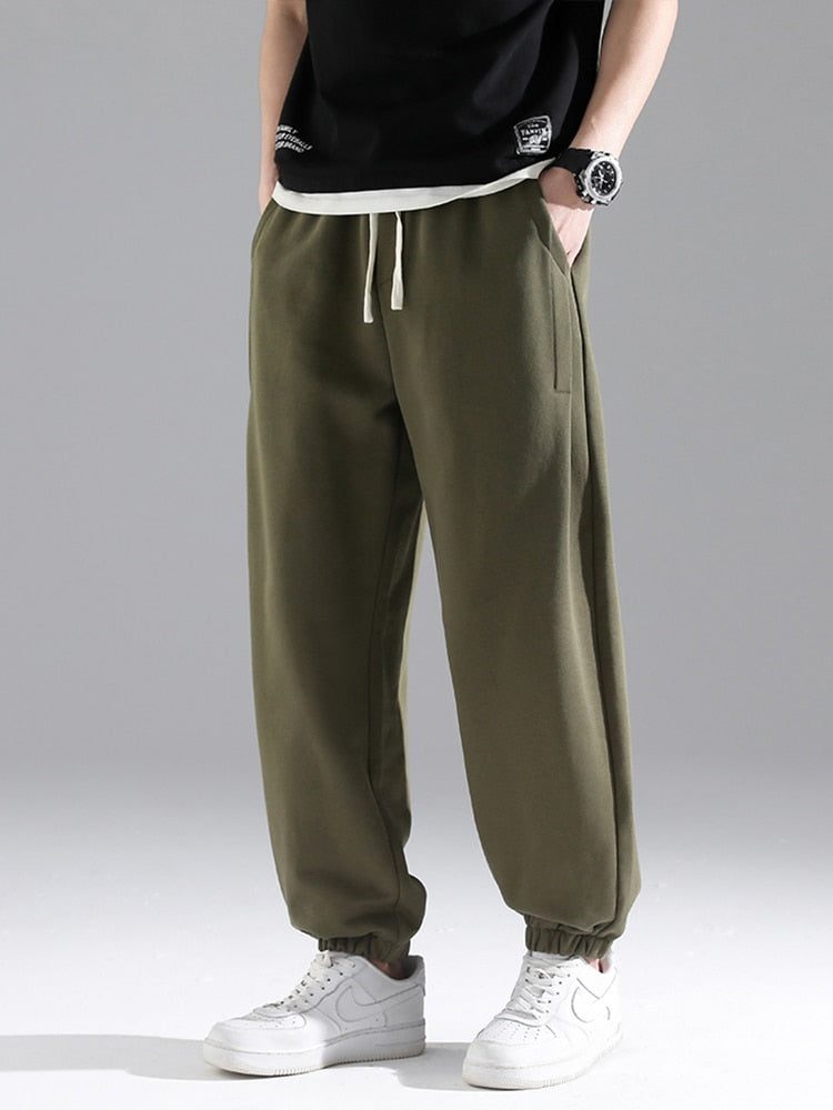 Men's Drawstring Casual Baggy Jogger Cotton Loose Harem Sweatpants(5 Colors)