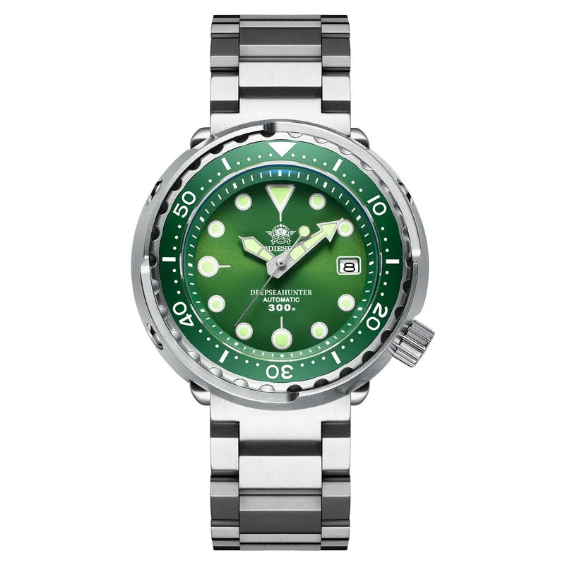 ADDIESDIVE Automatic Mechanical Watch Male American Stainless Steel Scratch Proof Waterproof Diving Watch Business Leisure Watch