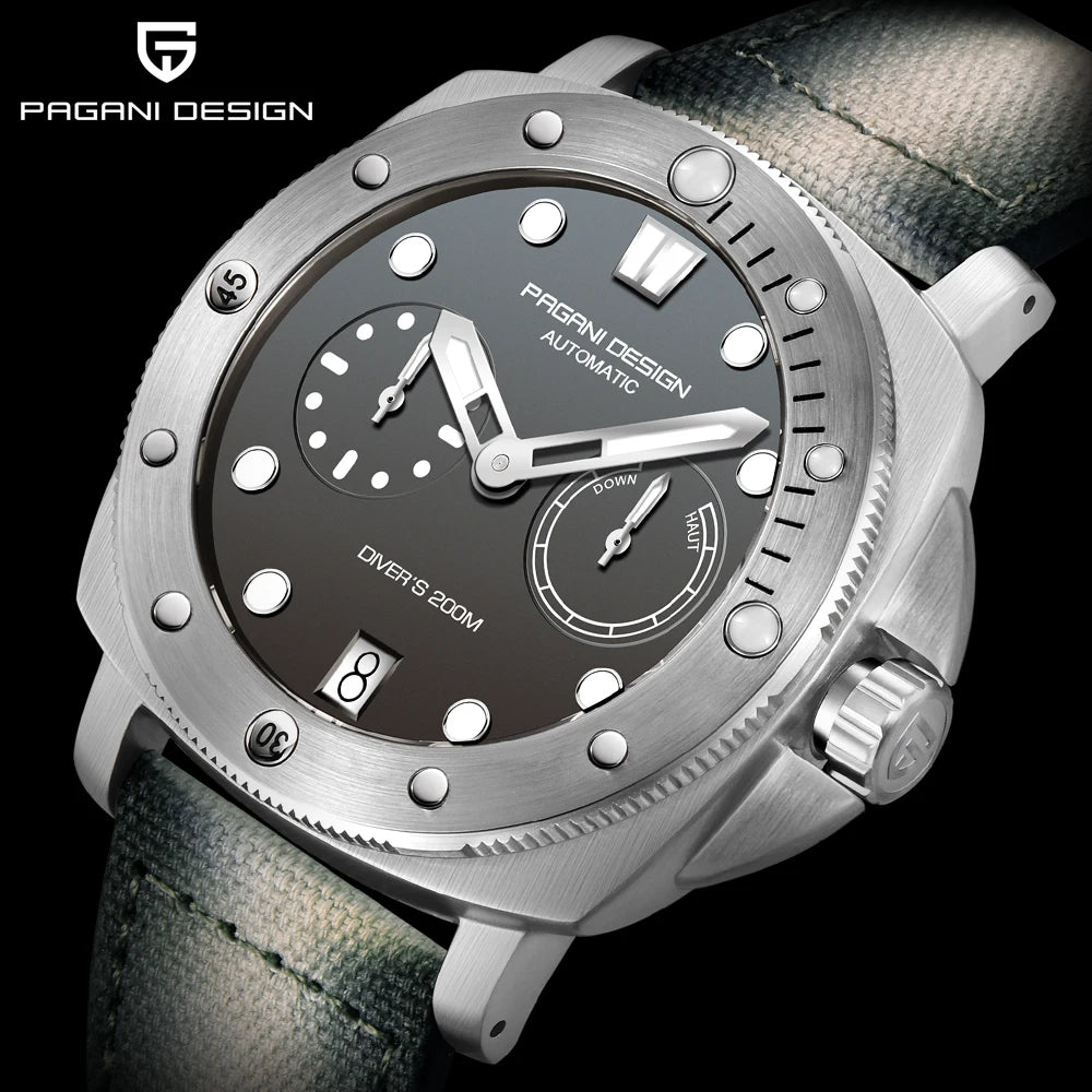 2023 PAGANI DESIGN New Fashion And High-end Men Mechanical Wristwatch Stainless Steel Sapphire Glass 20Bar Waterproof Men Watch