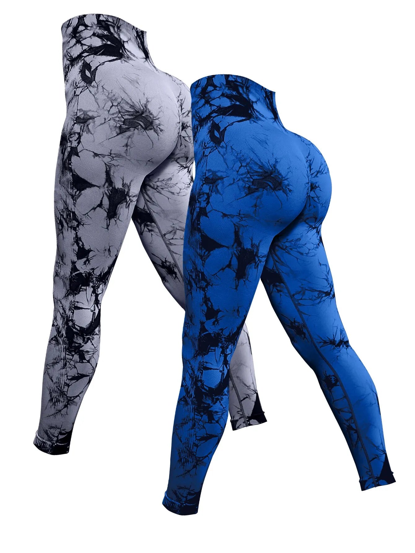 Women's Seamless High Waist Push Up Yoga Tie Dye Leggings – Choose from 4 Stunning Options!