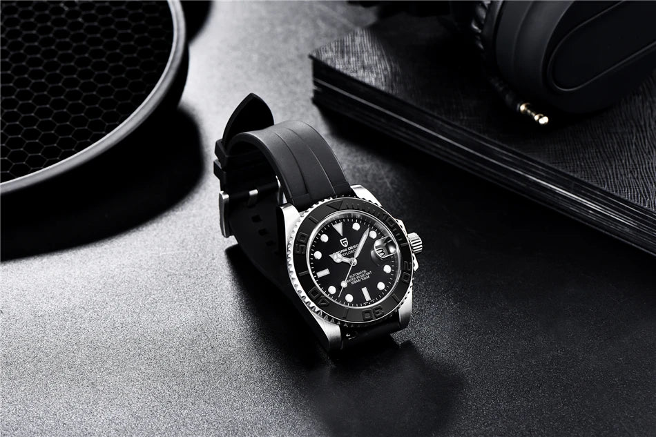 PAGANI DESIGN 2024 New NH35 Movement Ceramic Bezel Men Mechanical Wristwatches Fashion Sapphire Glass Diving Automatic Watches