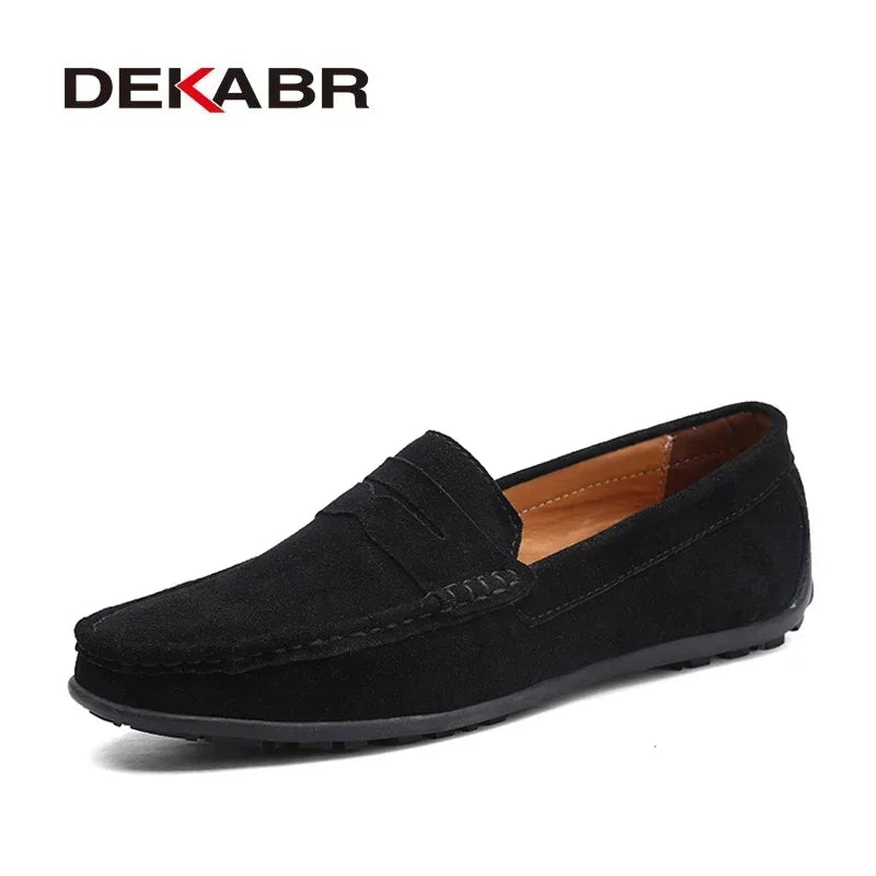 DEKABR Brand Spring Summer Hot Sell Moccasins Men Loafers High Quality Genuine Leather Shoes Men Flats Lightweight Driving Shoes - Collection 2