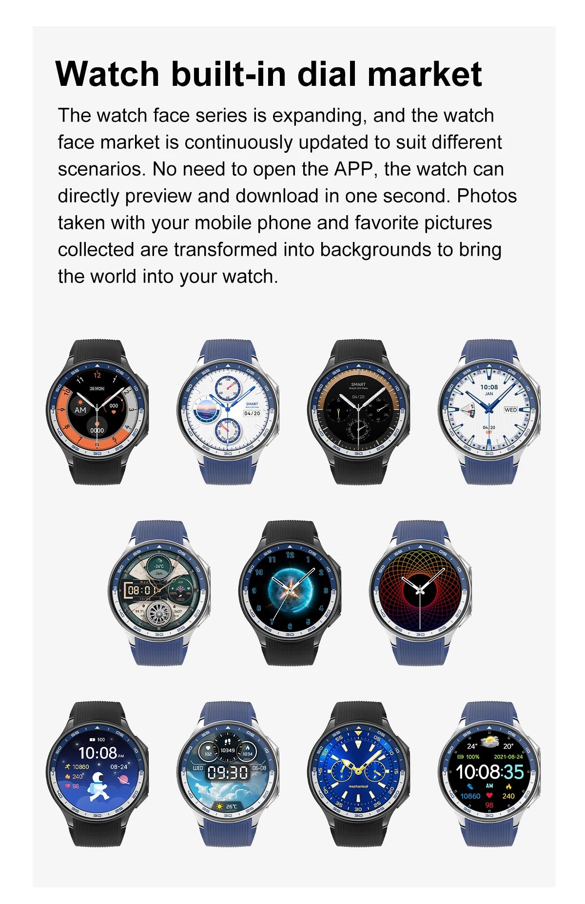 2024 New For OPPO Watch X Smart Watch 4G Memory Music Video Bluetooth Call IP68 Waterproof AMOLED Smartwatch For TWS Earphones 