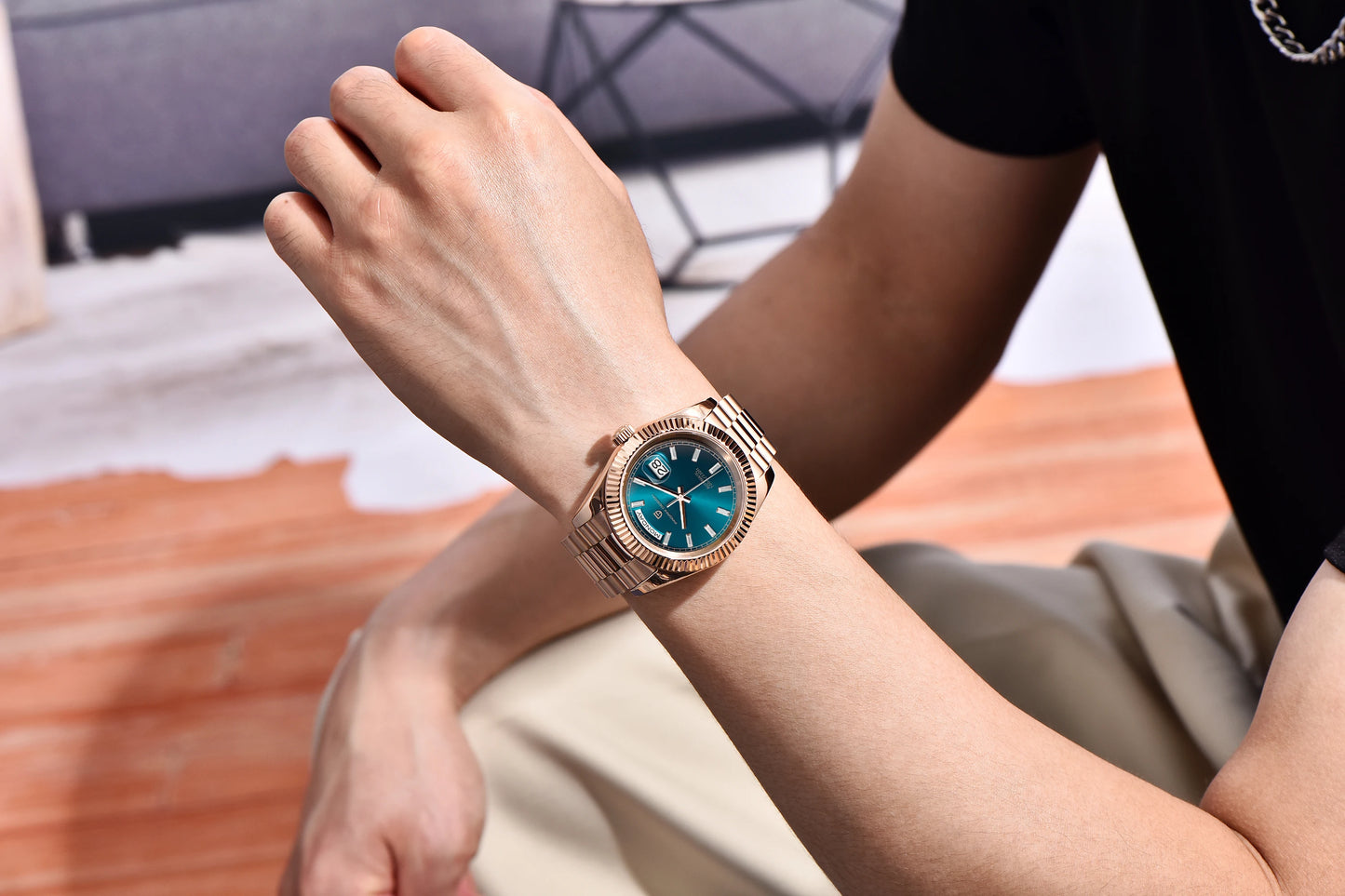 PAGANI DESIGN 2025 New DD36 Men's Watches Top brand Luxury Mechanical Automatic Watch Men AR Sapphire Wristwatch Men 10Bar ST16