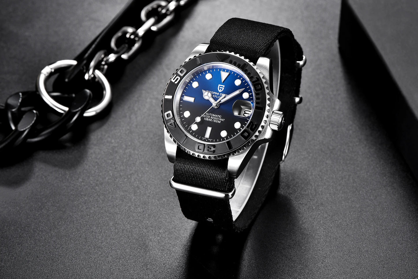 PAGANI DESIGN 2024 New NH35 Movement Ceramic Bezel Men Mechanical Wristwatches Fashion Sapphire Glass Diving Automatic Watches