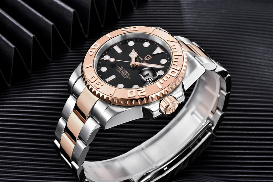 PAGANI DESIGN 2024 New NH35 Movement Ceramic Bezel Men Mechanical Wristwatches Fashion Sapphire Glass Diving Automatic Watches
