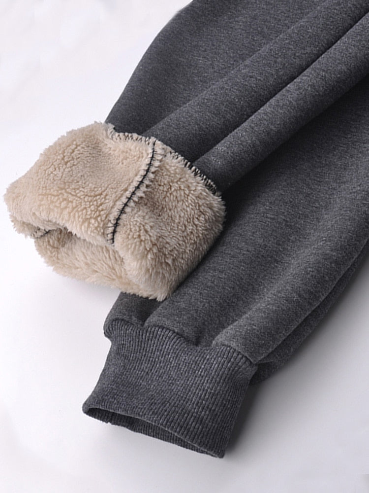 Men's Thick Warm Fleece Joggers Sportswear Casual Track Sweatpants (3 Colors)