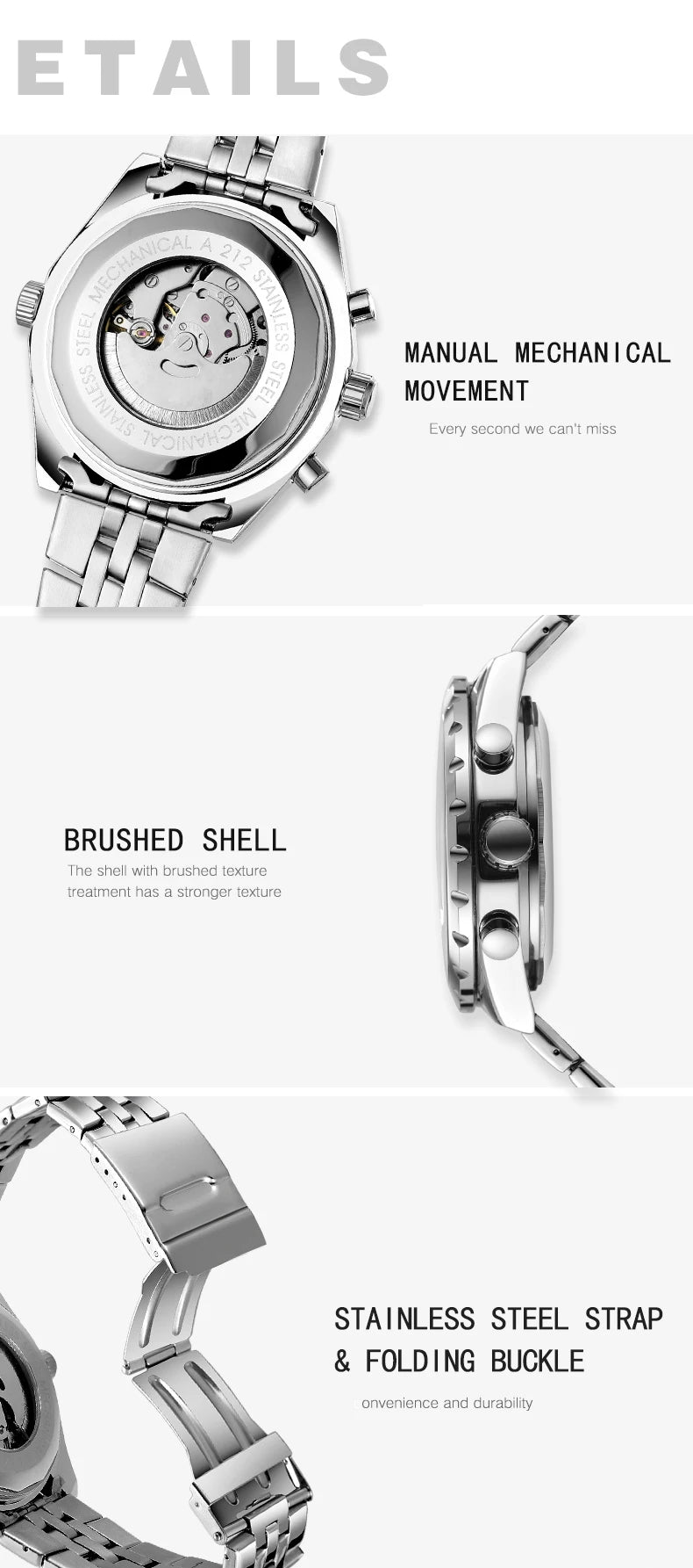 JARAGAR Sports Mens Watches Top Brand Luxury Automatic Mechanical Watch for Men Silver Stainless Steel Strap Military Wristwatch
