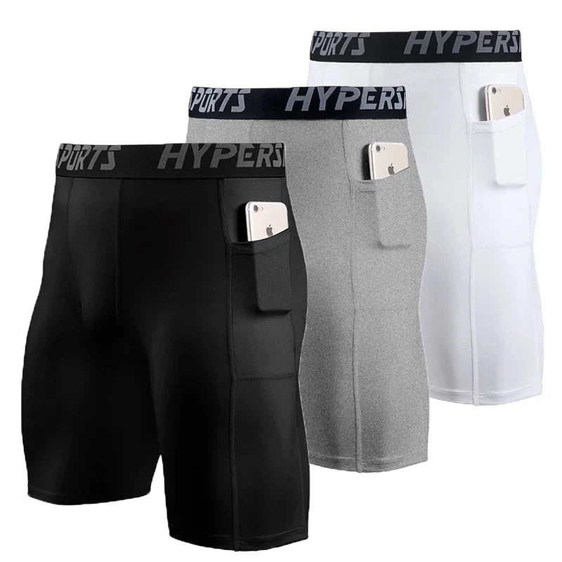 Men's Compression Shorts: Summer Sportswear Training Tights for Gym Fitness - Available in 6 Colors