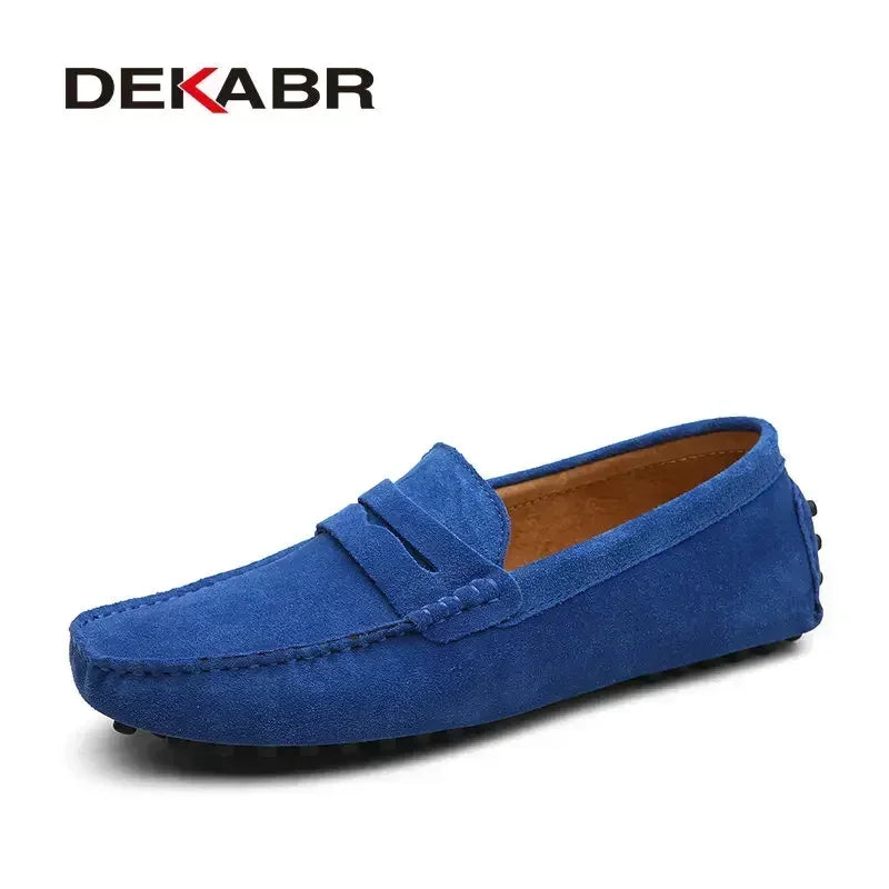 DEKABR Brand Spring Summer Hot Sell Moccasins Men Loafers High Quality Genuine Leather Shoes Men Flats Lightweight Driving Shoes - Collection 2