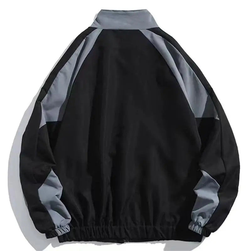 Unisex High Street Patchwork Color Hip Hop Varsity Windbreaker Jacket (6 Colors)