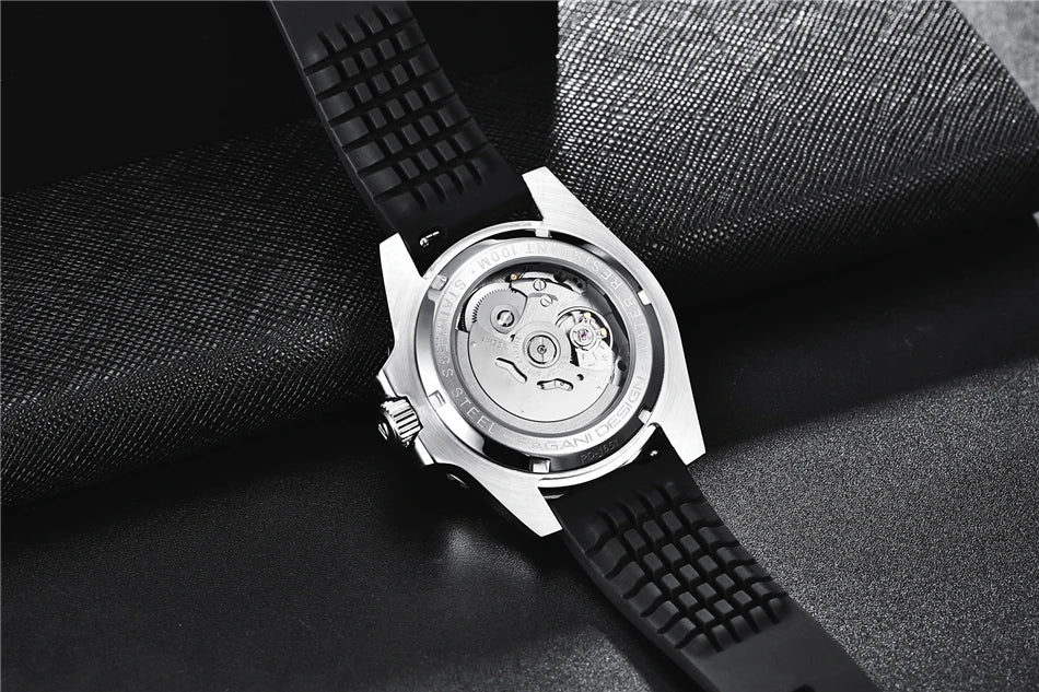 PAGANI DESIGN 2024 New NH35 Movement Ceramic Bezel Men Mechanical Wristwatches Fashion Sapphire Glass Diving Automatic Watches