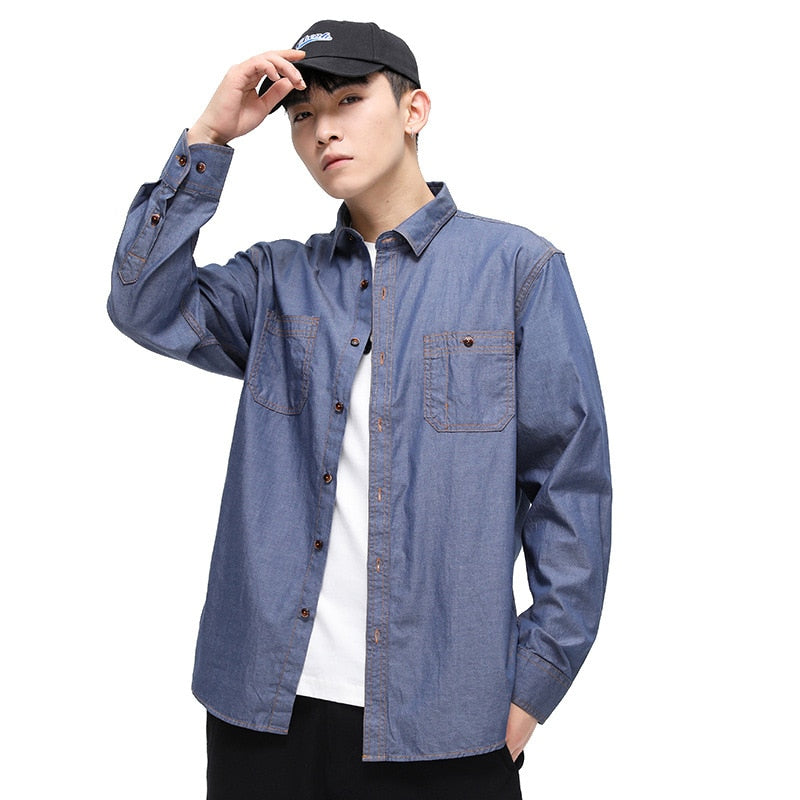Men's Cotton Casual Dress Shirts Button Down Slim Fit Long Sleeve Shirt (7 Styles)