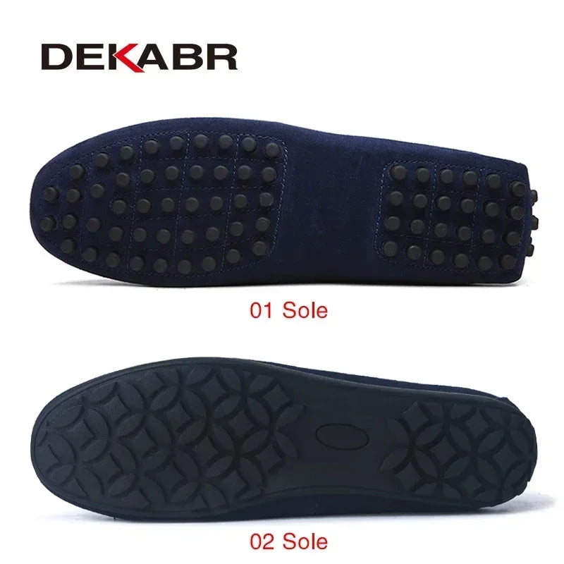 DEKABR Brand Spring Summer Hot Sell Moccasins Men Loafers High Quality Genuine Leather Shoes Men Flats Lightweight Driving Shoes - Collection 2
