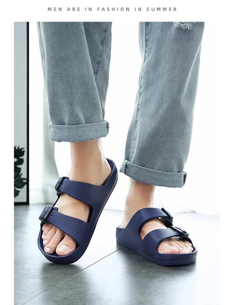 Brand Women Men Slippers Soft Sandals Women Beach Casual Shoes EVA Slides Original Men Flip-flop Summer 2023 Summer Men's Sandal