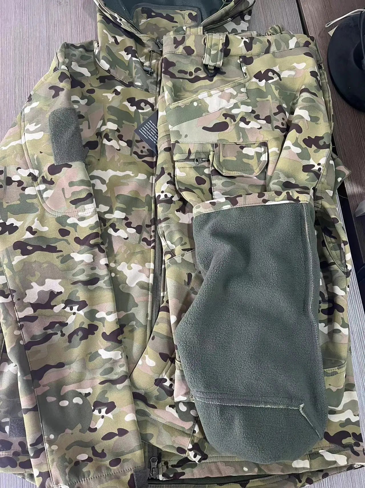Men's Tactical Elastic Windproof&Waterproof fleece lined Tracksuit Set & Separates - (12 Options)