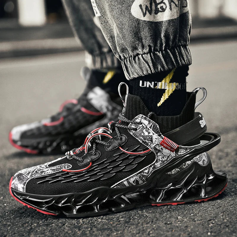 Men's Luxury Sneakers: Designer Tenis Shoes, Casual Platform Blade Loafers - Fashionable Running Shoes for Men, Collection 2, Available in 8 Colors