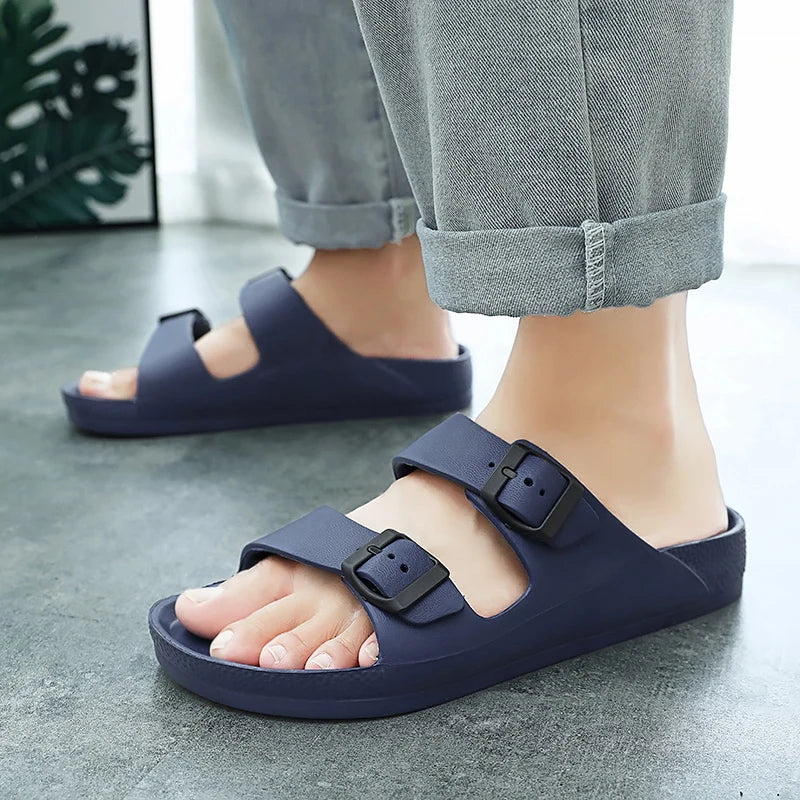 Brand Women Men Slippers Soft Sandals Women Beach Casual Shoes EVA Slides Original Men Flip-flop Summer 2023 Summer Men's Sandal