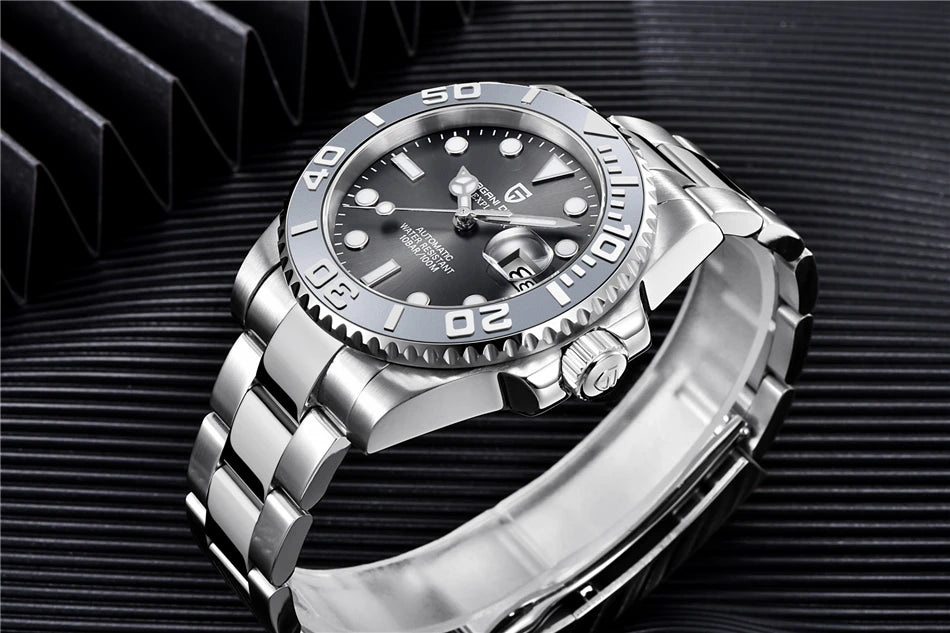 PAGANI DESIGN 2024 New NH35 Movement Ceramic Bezel Men Mechanical Wristwatches Fashion Sapphire Glass Diving Automatic Watches