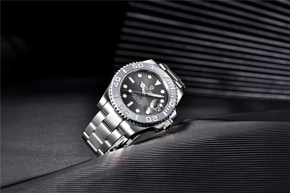 PAGANI DESIGN 2024 New NH35 Movement Ceramic Bezel Men Mechanical Wristwatches Fashion Sapphire Glass Diving Automatic Watches
