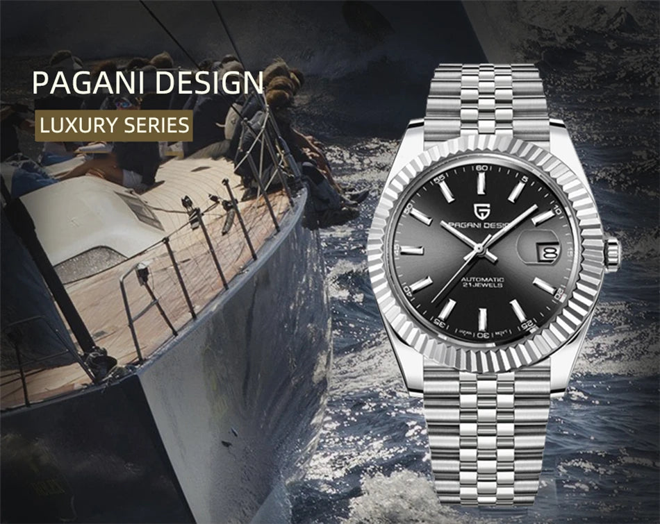 PAGANI DESIGN 2024 New 40MM Men NH35 Mechanical Watches Top Luxury Automatic Watch Sport Stainless Steel Waterproof Men Watches