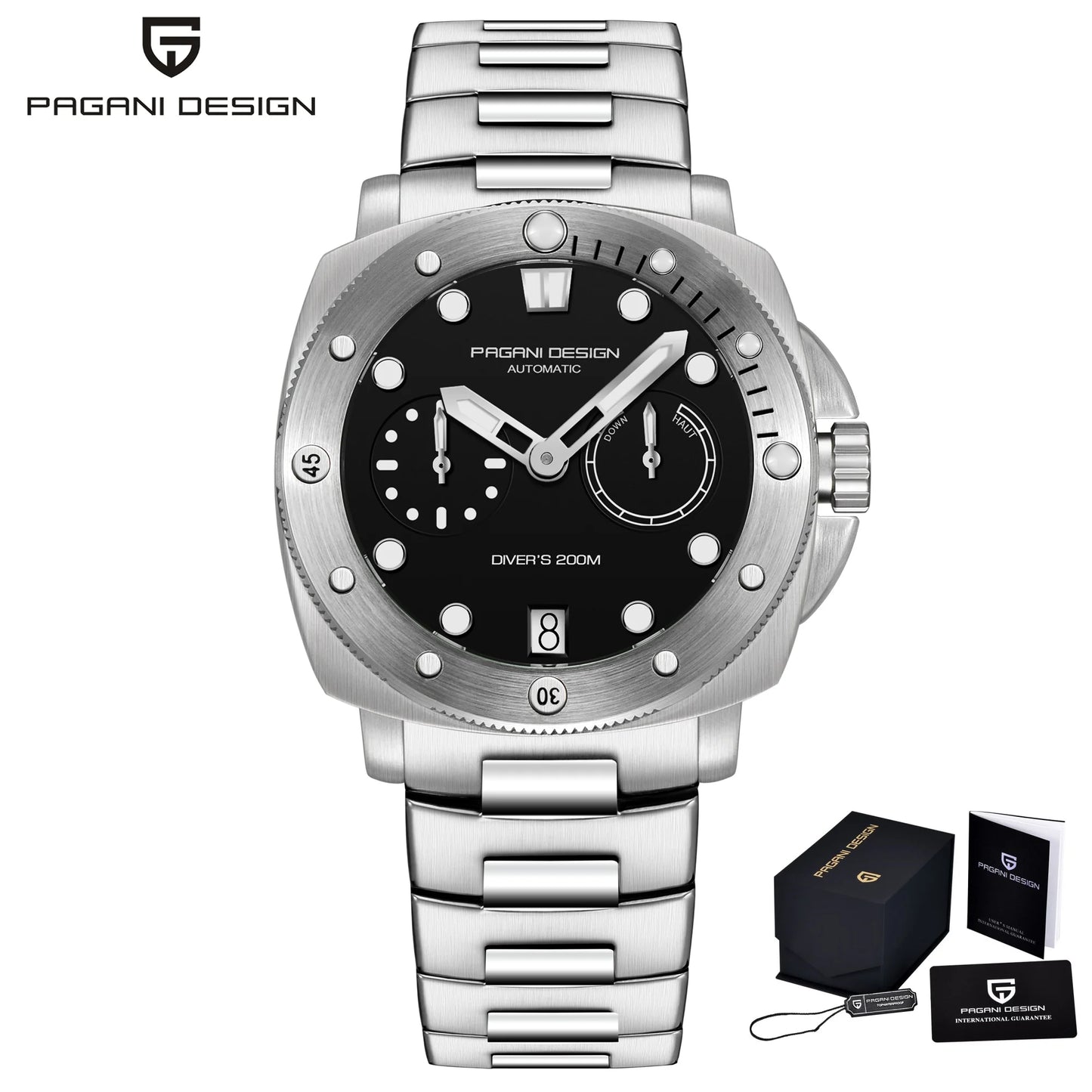 2023 PAGANI DESIGN New Fashion And High-end Men Mechanical Wristwatch Stainless Steel Sapphire Glass 20Bar Waterproof Men Watch