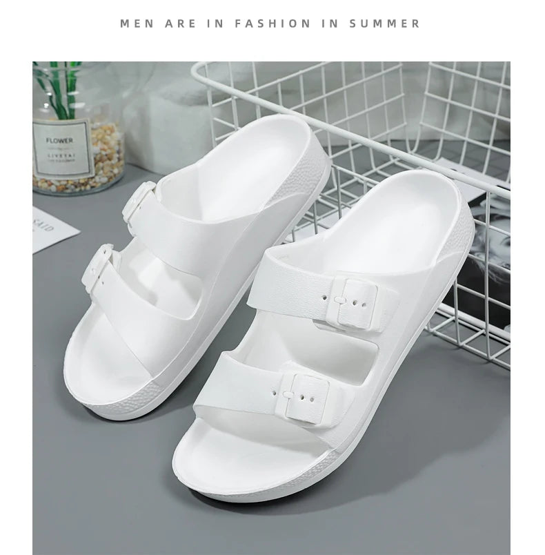 Brand Women Men Slippers Soft Sandals Women Beach Casual Shoes EVA Slides Original Men Flip-flop Summer 2023 Summer Men's Sandal