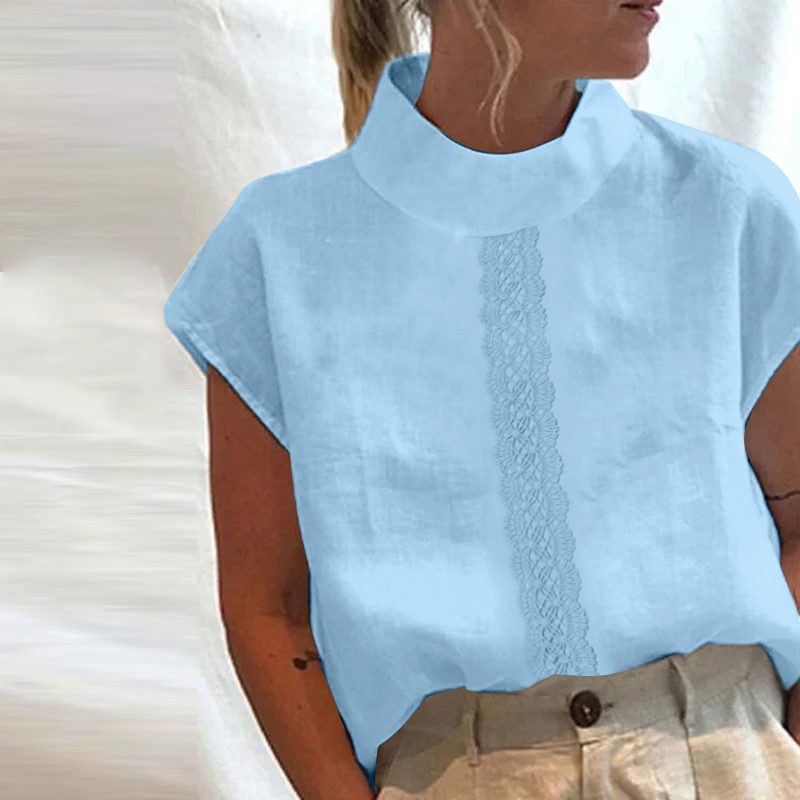 Women's Summer Fashion Cotton Linen Lightweight Casual Chic Tunic Tops - Collection 2 (11 Styles)