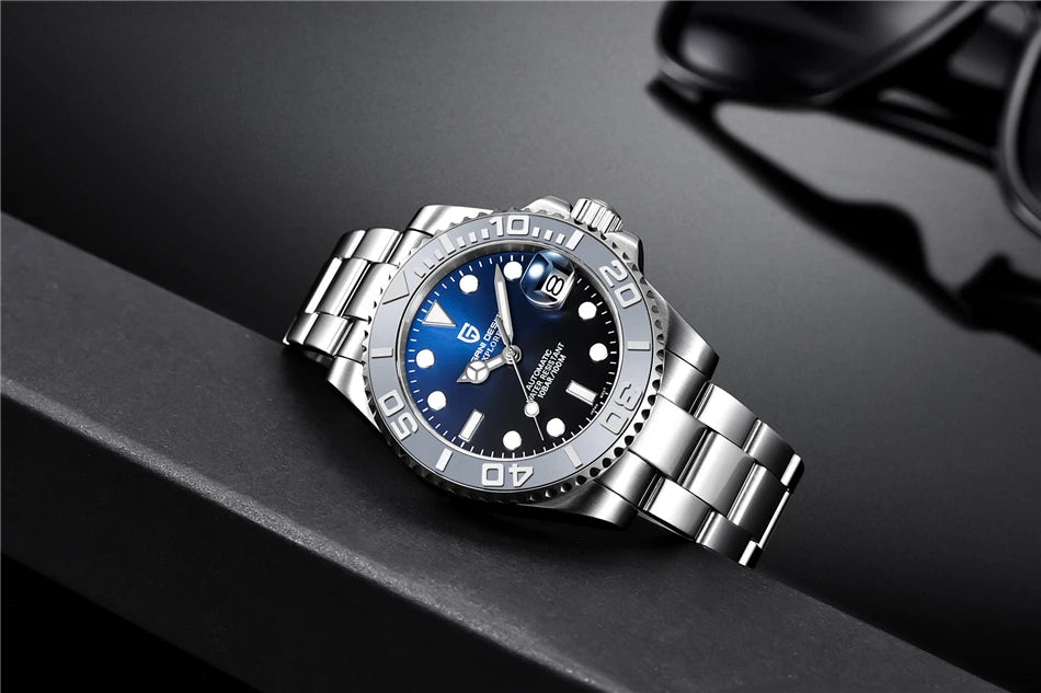PAGANI DESIGN 2024 New NH35 Movement Ceramic Bezel Men Mechanical Wristwatches Fashion Sapphire Glass Diving Automatic Watches