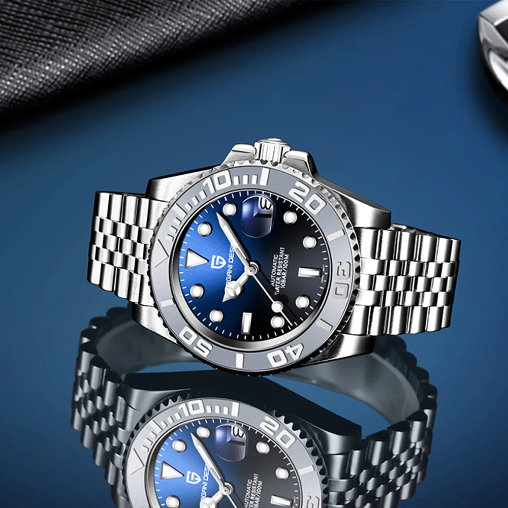 PAGANI DESIGN 2024 NEW 40MM Men Luxury Business NH35 Automatic Mechanical Watch Sapphire Glass Waterproof Automatic Watch 100M