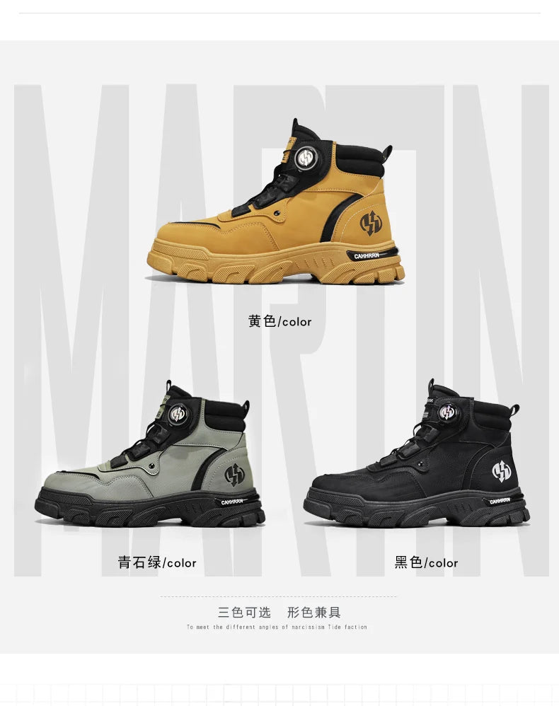 CYYTL Boots Winter Mens Shoes Casual Cowboy Combat Tactical Motorcycle Chelsea Ankle Work Leather Outdoor Designer Luxury Hiking