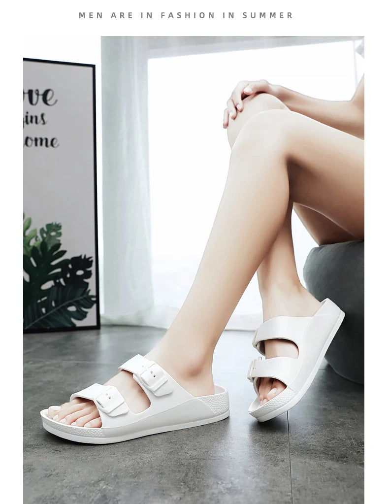 Brand Women Men Slippers Soft Sandals Women Beach Casual Shoes EVA Slides Original Men Flip-flop Summer 2023 Summer Men's Sandal