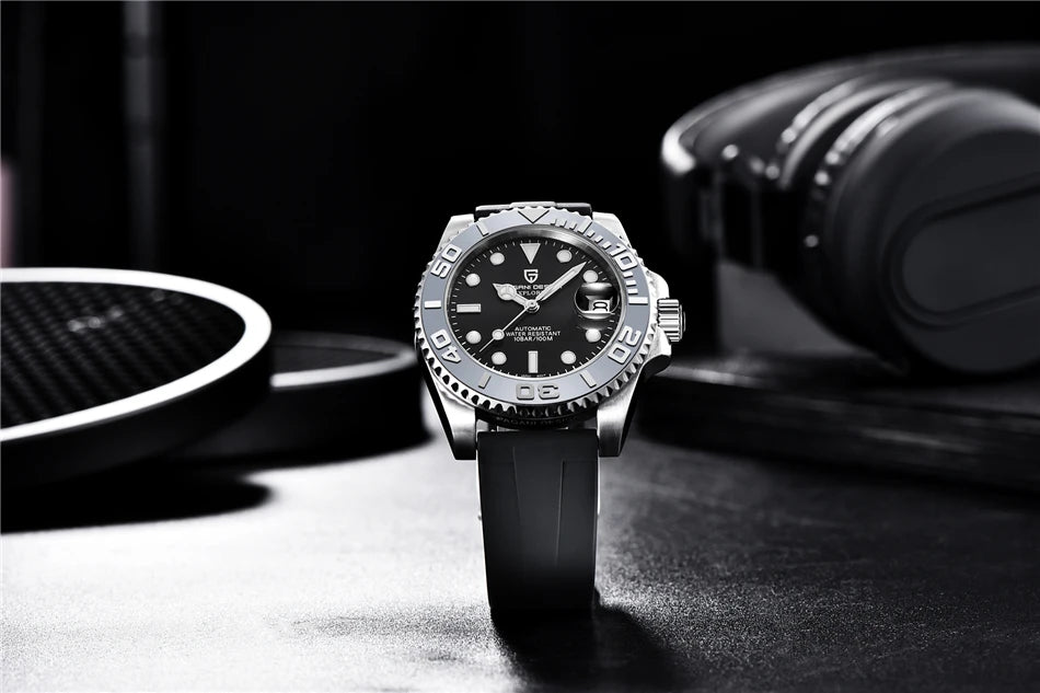 PAGANI DESIGN 2024 New NH35 Movement Ceramic Bezel Men Mechanical Wristwatches Fashion Sapphire Glass Diving Automatic Watches