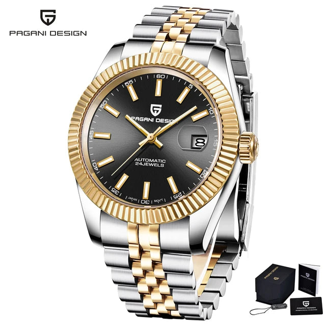 PAGANI DESIGN 2024 New 40MM Men NH35 Mechanical Watches Top Luxury Automatic Watch Sport Stainless Steel Waterproof Men Watches