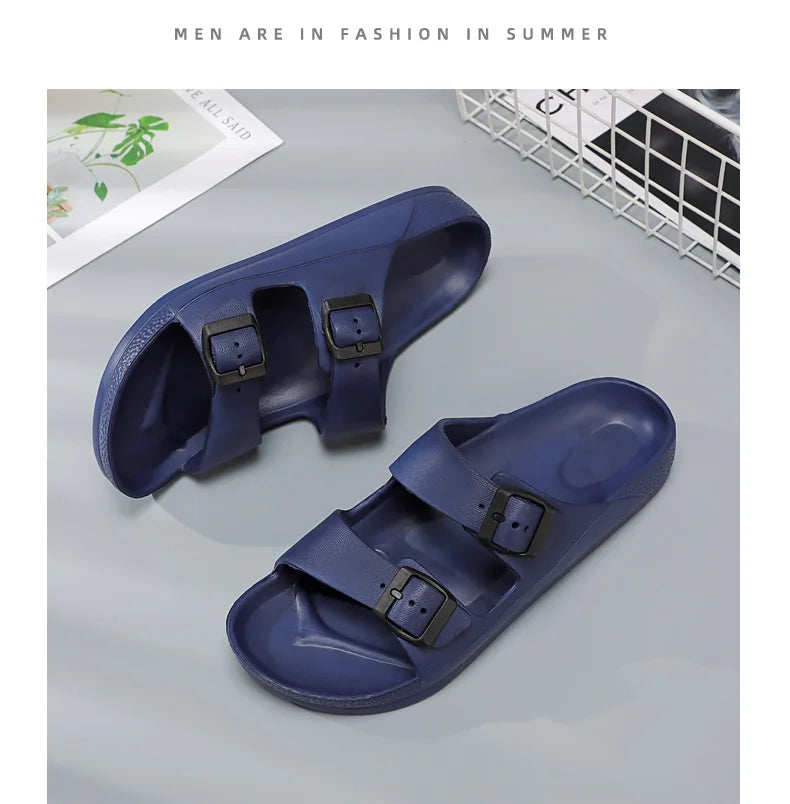 Brand Women Men Slippers Soft Sandals Women Beach Casual Shoes EVA Slides Original Men Flip-flop Summer 2023 Summer Men's Sandal