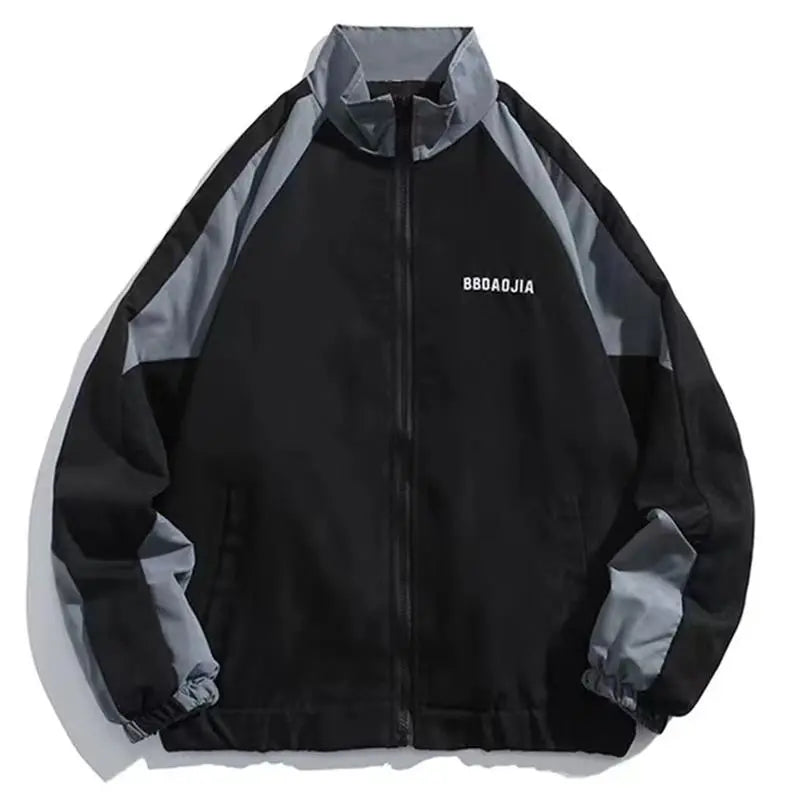 Unisex High Street Patchwork Color Hip Hop Varsity Windbreaker Jacket (6 Colors)