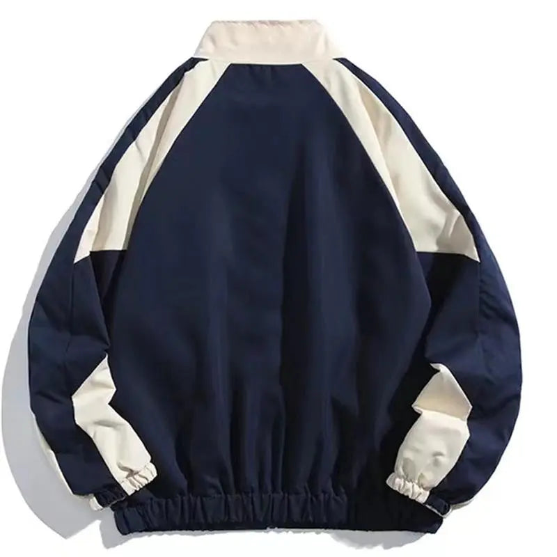 Unisex High Street Patchwork Color Hip Hop Varsity Windbreaker Jacket (6 Colors)