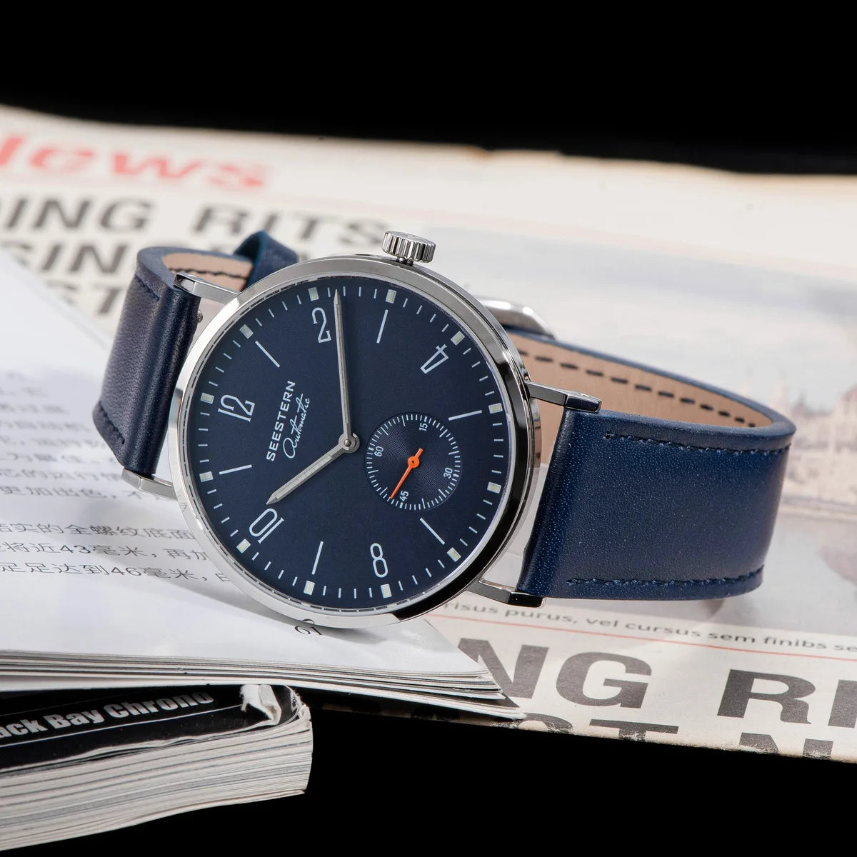 SEESTERN 2024 New Men Watch Automatic Business Wristwatches ST1701 Movement Ultra Thin Clock Top Brand Luxury Fashion Casual