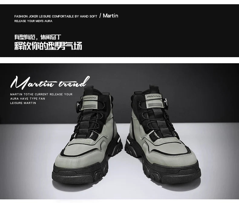 CYYTL Boots Winter Mens Shoes Casual Cowboy Combat Tactical Motorcycle Chelsea Ankle Work Leather Outdoor Designer Luxury Hiking