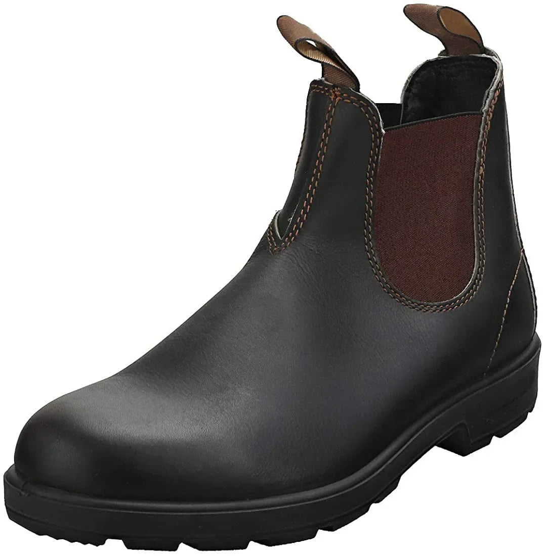 Retro Leather Ankle Boots Men Chelsea Boot Casual Platform Shoes Man Spring Winter Slip on Couples Booties Handmade Plus Size