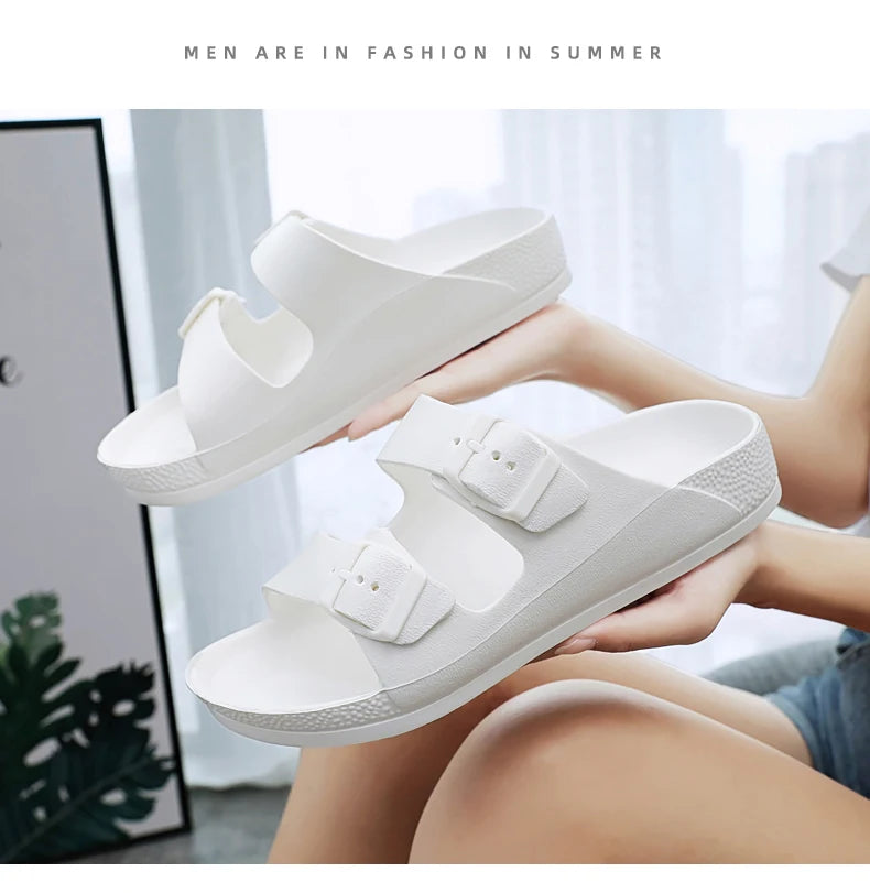 Brand Women Men Slippers Soft Sandals Women Beach Casual Shoes EVA Slides Original Men Flip-flop Summer 2023 Summer Men's Sandal