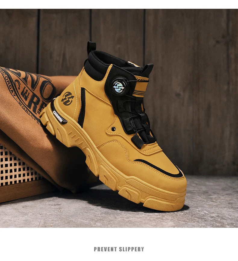 CYYTL Boots Winter Mens Shoes Casual Cowboy Combat Tactical Motorcycle Chelsea Ankle Work Leather Outdoor Designer Luxury Hiking